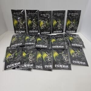 Reseller Lot Of 24 Excalibur Casino Dragon & Crystal Necklaces Fashion Craft